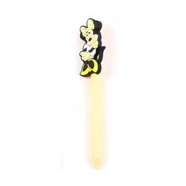 Imagem de Caneta Esferográfica Retrátil Escrita Azul Disney Minnie Mouse Molin Amarelo