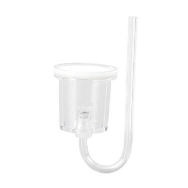 Imagem de IEUDNS Difusor de CO2 acrílico para aquário, difusor de bolhas, atomizador em formato de U para plantas aquáticas fotográficas, L