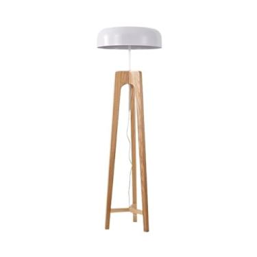 Imagem de Luminária de chão Luminária de chão com tripé vertical, sala estar, quarto, sofá lateral hotel, madeira retrô