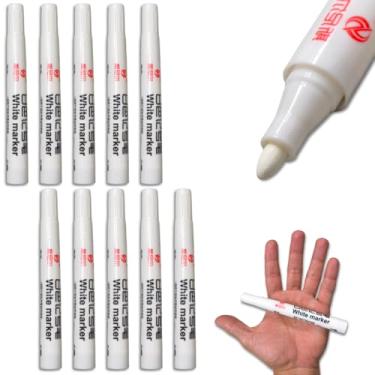 Imagem de Giz Liquido Marcador Branco Quadro Vidro Espelho Acrílico 2.0mm (20)