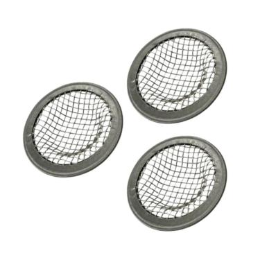 Imagem de Kit 3 Mini Ralo De Pia Lavatório Japonês I Em Aço Inox 4,5Cm