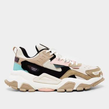 Imagem de Tênis Couro Qix Trek, Bege, Rosa, 42