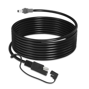 Imagem de ELFCULB Starlink Mini Cabo de alimentação SAE, bateria SAE de 16 AWG, conexão rápida ao mini cabo Starlink para painel solar de gerador de bateria RV automotivo (3 m)