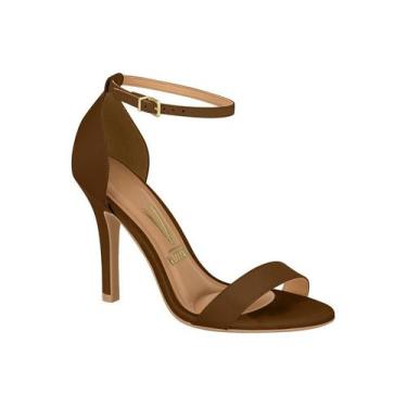 Imagem de Sandalia Vizzano Feminina Salto Fino E Com Tira Delicada Capuccino, Ca