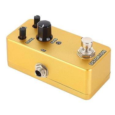 Imagem de RiToEasysports Pedal de Efeito de Baixo para Guitarra, Poderoso Amplificador de Modulação de Efeito de Som para Músicos de Metal (Distorção Dourada)