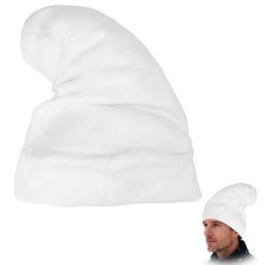 Imagem de Smurf Costume Hat for Adults - 100% Polyester Plush Velboa & Foam Backed, Adjustable Size, Gnome Elf Cap