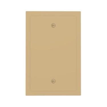 Imagem de Wmhusu Capa para interruptor de luz marrom claro cáqui placa de parede 1 gangue em branco sem dispositivo capas decorativas para tomada elétrica para banheiro quarto decoração