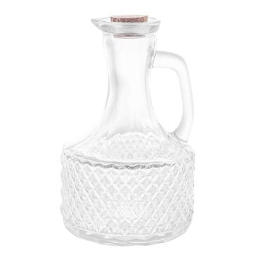 Imagem de PORTA AZEITE DE VIDRO COM TAMPA DE ROLHA 370 ML