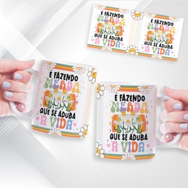 Imagem de Caneca Xicará Frases engraçadas do dia a dia. Presente Personalizado. Branca. Cerâmica 325ml (ARTE 3)