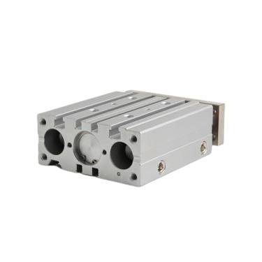 Imagem de FLKPIEGRH Cilindro pneumático de ar de guia compacto TCM12 TCM16 20 TCM12X10S TCM16 20 25 32 40 50 63 80X10 20 30 40 60 70S (Tcm12)