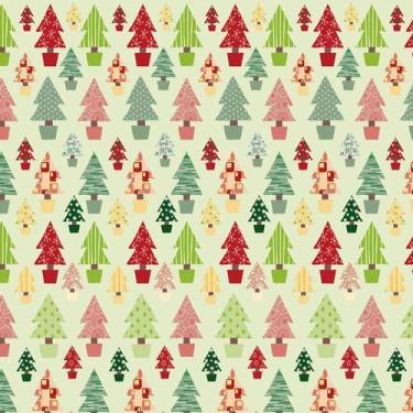 Imagem de Papel De Parede Árvore Natalina Pinheiro Adesivo Decorativo - LRP