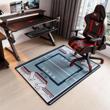 Imagem de Tapete antiderrapante para cadeira de chão Neon Genesis Evangelion Destruction Prohibited 89 cm × 119 cm