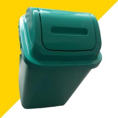 Imagem de Lixeira Básica Basculante Para Pia 5,5 Litros - HM Utilidades , VERDE 