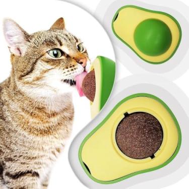 Imagem de Abacate de Brinquedo para Gatos com Catnip Natural – Interativo Antiderrapante e Seguro para Pets