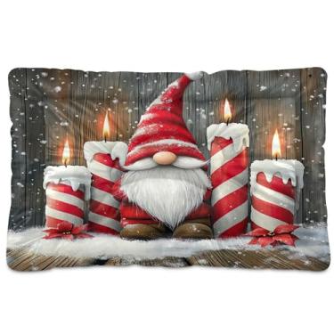 Imagem de SEHANY Cama de Natal para cães e gatos com fundo antiderrapante, cama de canil, colchão macio para animais de estimação, lavável para cães pequenos, médios e grandes, gatos, 45,7 x 61 cm