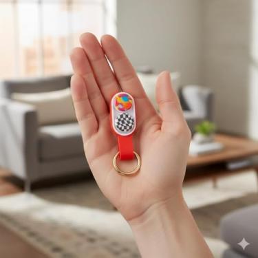 Imagem de Pop Puck Antistress Magnético – Brinquedo Fidget Spinner Relaxante e Portátil com Ímãs (Vermelho)