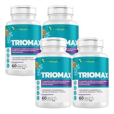 Imagem de KIT C/4 Un. Suplemento Alimentar 3x Magnésios 60 Cáps. Floral Ervas do Brasil