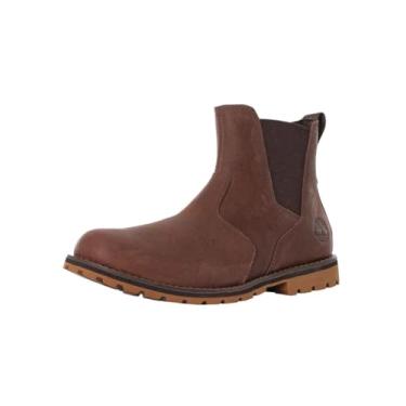 Imagem de Timberland Bota masculina Attleboro Pt Chukka, Dk Brown grão integral, 39