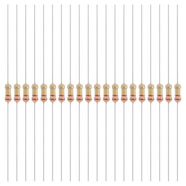 Imagem de YOKIVE 200 peças 1/4W (0,25 Watts) 220k Ohm 5% Resistor de filme de carbono, resistor fixo único de filme de carbono | Ótimo para dispositivos eletrônicos DIY, placas de circuito, sensores