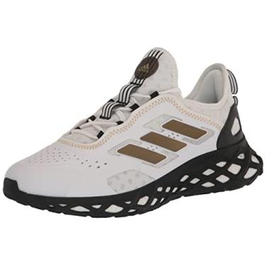 Imagem de adidas Tênis masculino Web Boost, Branco/dourado metálico/preto, 13