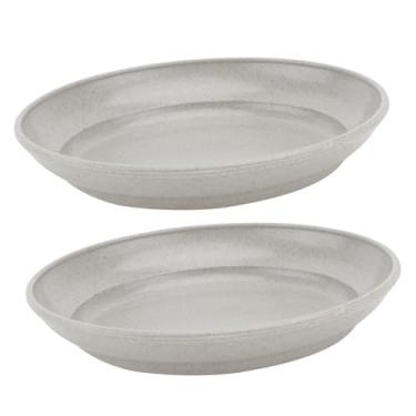 Imagem de YYBOES 2 peças bandeja de vaso de flores terracota vasos de plantas pequenos vasos de plantas interior vaso de flores base de vaso de flores pires plantas vasos de plantas internas pires de plantas