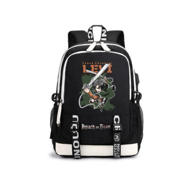 Imagem de Mochila Attack on Titans Levis Ackermans Cartoon Kids