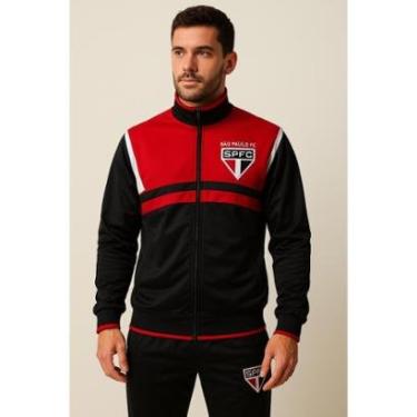 Imagem de Agasalho Conjunto Masculino São Paulo FC Oficial Licenciado SPR Com Escudo Emblema Logo Bordado-Masculino
