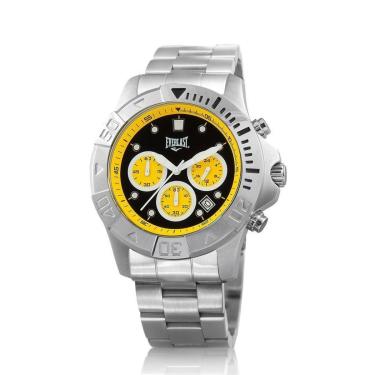 Imagem de Relógio Everlast Caixa E Pulseira Aço Resistente Sofisticado-Masculino
