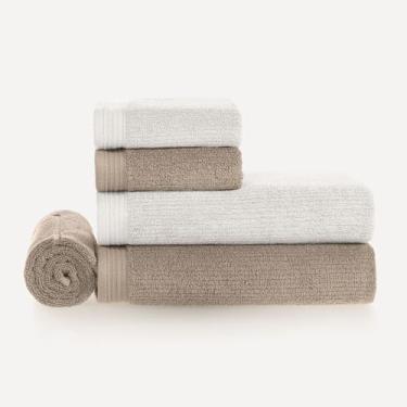 Imagem de Karsten Jogo de Banhão Imperial Branco e Lunar 100% Algodão 5 peças