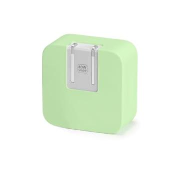 Imagem de Seanai Capa de carregador de silicone macio de 40 W compatível com iPhone 16 15/MacBook Air 13 13,6 15/Apple Watch, adaptador de energia dinâmico Apple 40W com acessórios de adaptador de carregador
