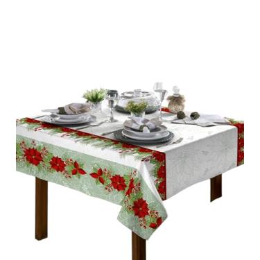 Imagem de Toalha de Mesa Quadrada 4 Lugares Natalina 1,40x1,40m (Bico de Papagaio)