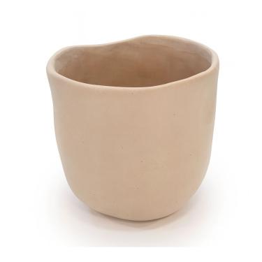 Imagem de Cachepot Vaso De Cimento Decorativo Bege 20x20cm Mart