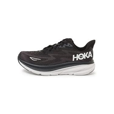 Imagem de HOKA ONE ONE Tênis feminino Clifton 9, Preto/branco, 11