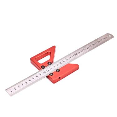 Imagem de Ferramenta Circle Center Finder Alta precisão 0,05 mm Precisão Faixa de 300 mm com régua removível de 12 polegadas para marcenaria Metalurgia Artesanato Liga de alumínio Aço