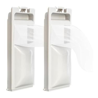 Imagem de Fenteer Conjunto de 2 Filtros de Lixo para Máquina de Lavar Roupa, Filtro de Remoção de Lixo, Filtro de Fiapos para Lavadora para Jw-c45D Jw-w55C Jw-k45M