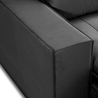 Imagem de Sofa Retratil Reclinavel 2 Lugares 2,10 Vitória Veludo Grafite Lansofbr