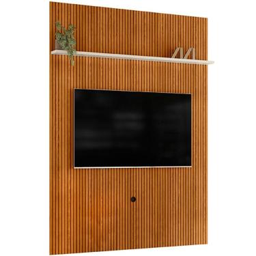 Imagem de Painel Suspenso Piso-teto Para Tv 65 Polegadas Cassio Cinamomo/off White