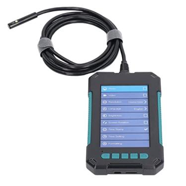 Imagem de KIMISS Endoscópio Digital Com Lente de 8 Mm e Tela IPS de 4,3 Polegadas - Câmera de Inspeção Industrial Com Luz LED Ajustável e Bateria de 2600mAh para Inspeção Interna Abrangente (5 milhões)