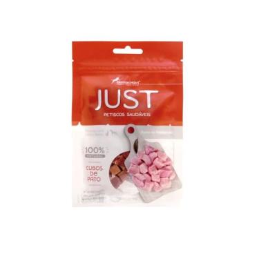Imagem de Petisco Natural Just Cubos de Pato 55g para Cães e Gatos | Snack Saudável, Rico em Proteína
