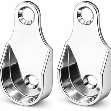 Imagem de Cartela com 2 Suportes Laterais para Tubo Cabideiro Oblongo – Cromado