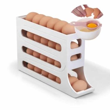 Imagem de Organizador de Ovos 30 ovos Rolante Geladeira + Brind