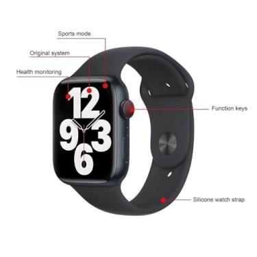 Imagem de ANJ.GG Smartwatch Mini 10 Infinit, Compatível com Android e iOS, Aletório, Wi-Fi e Bluetooth, Tela Tátil, Carregamento sem Fio, Despertador, Formato Retangular