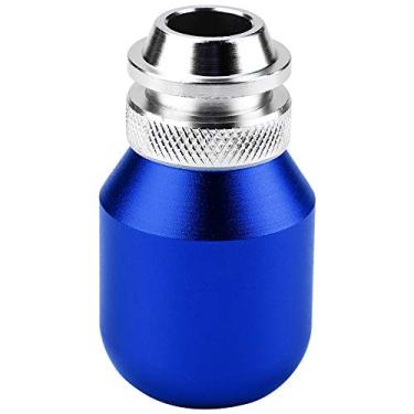 Imagem de Mingzhe Botão de Mudança de Marcha Universal, Bastão de Metal de Com 3 Adaptadores para Fácil Instalação, Novo, Vermelho Roxo Prata Azul Titânio Colorido Preto, Cabeça de Câmbio Manual (Azul)