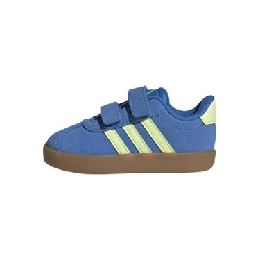 Imagem de adidas Tênis infantil unissex Vl Court 3.0, Azul royal/Pulse Lime/Goma, 20