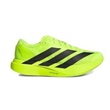 Imagem de adidas Tênis de corrida feminino Adizero Evo Sl, Limão lúcido/preto/prata fosco, 35