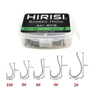 Imagem de 50pcs Anzóis De Pesca Para Carpas Em Aço Carbono De Alta Qualidade Com