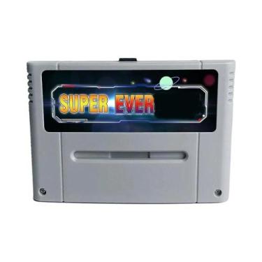 Imagem de Cartucho De Videogame Super 800 Em 1 pro Para Console De Jogos SNES 16