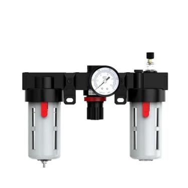 Imagem de 1 peça BC2000 BC3000 BC4000 1/4 3/8 1/2 Filtro de separação de óleo e água de três elos processador de gás válvula redutora de pressão de ar (BC3000, revestimento de plástico)