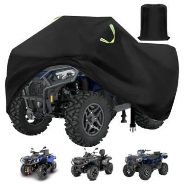 Imagem de Capa para quadriciclo, à prova d'água, para uso externo, resistente, 4 rodas, poliéster, antiUV, 420D, impermeável, quatro rodas, capa de armazenamento, serve para Polaris Honda Yamaha Kawasaki, 86,5