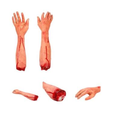 Imagem de Mão Sangrenta De Halloween, Acessórios De Horror, Mão Falsa Assustador